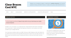 Desktop Screenshot of invisaligncostnyc.com
